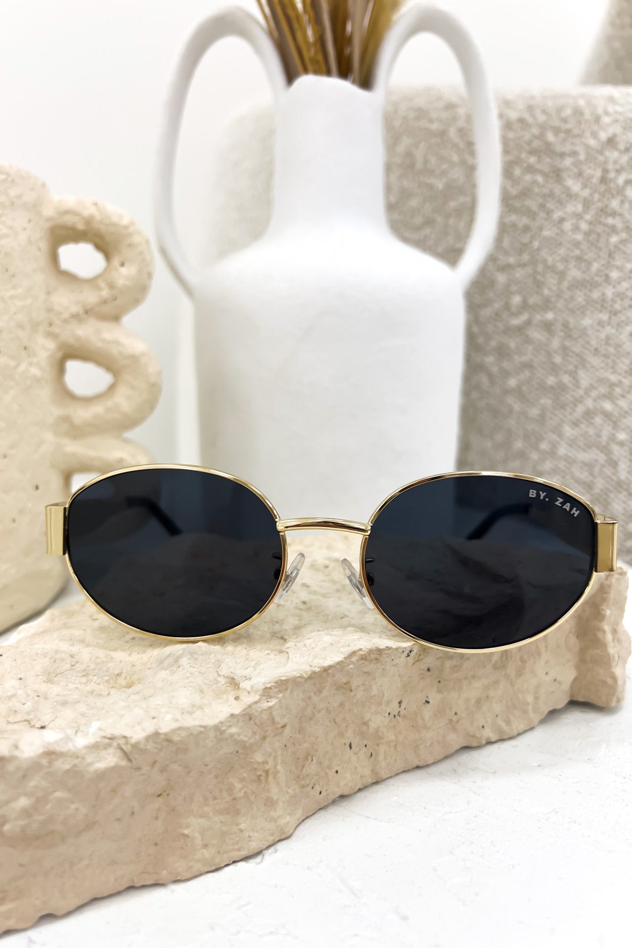 Saba Sunglasses Gold Black